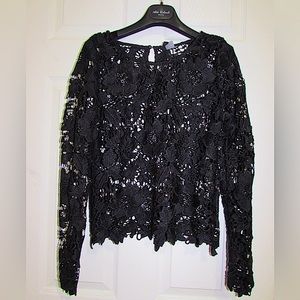 US SIZE 6 Black H&M Divided Black Top